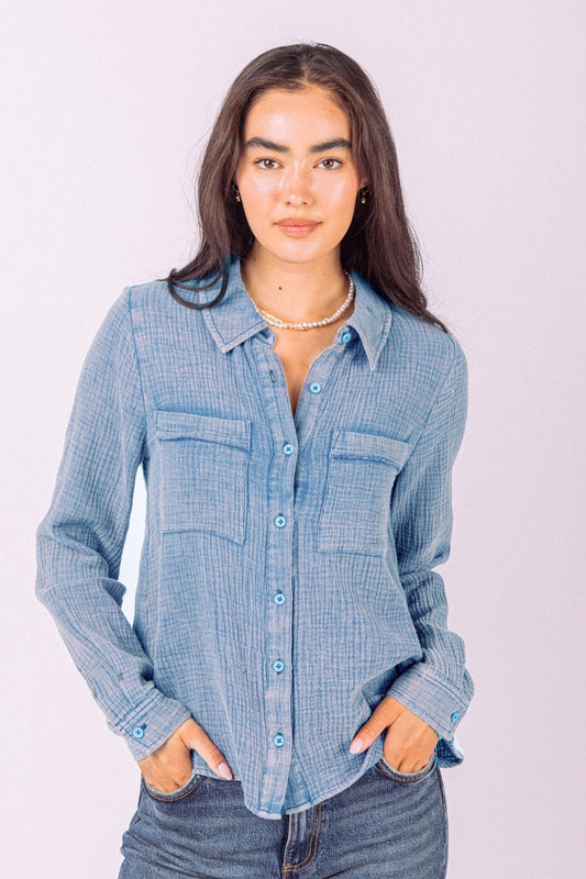 Blouse - Comfy in Blue