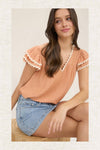 Blouse - Dusty Peach