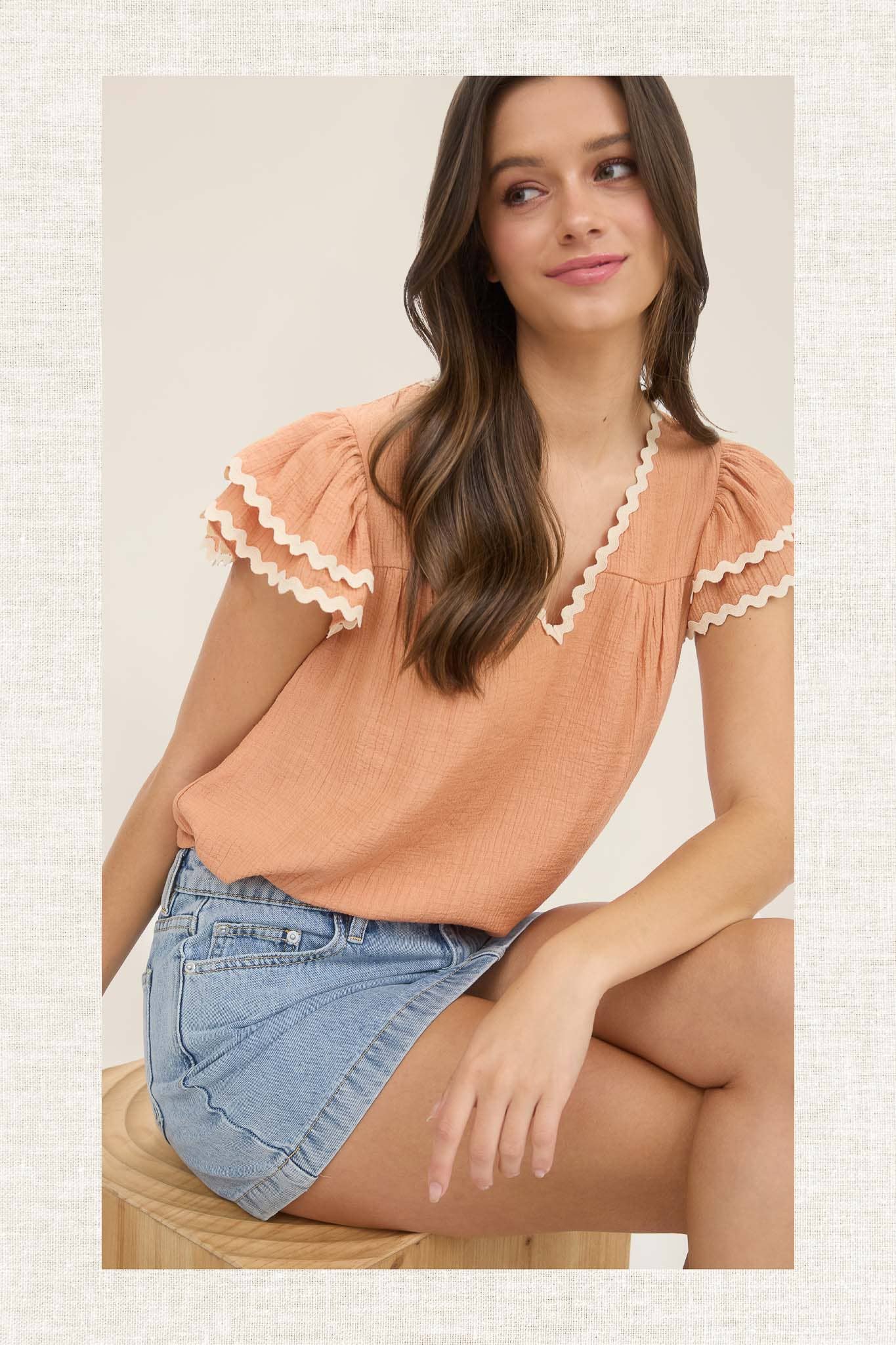 Blouse - Dusty Peach