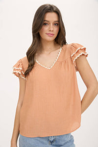 Blouse - Dusty Peach