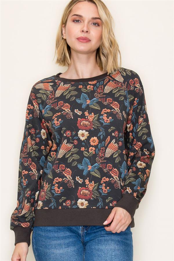 Sweatshirt - Floral Fall