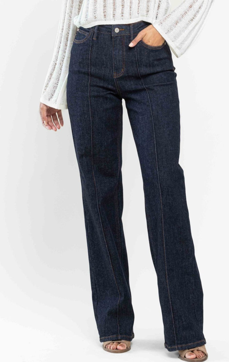 Denim - Judy Blue Dart Wide Leg