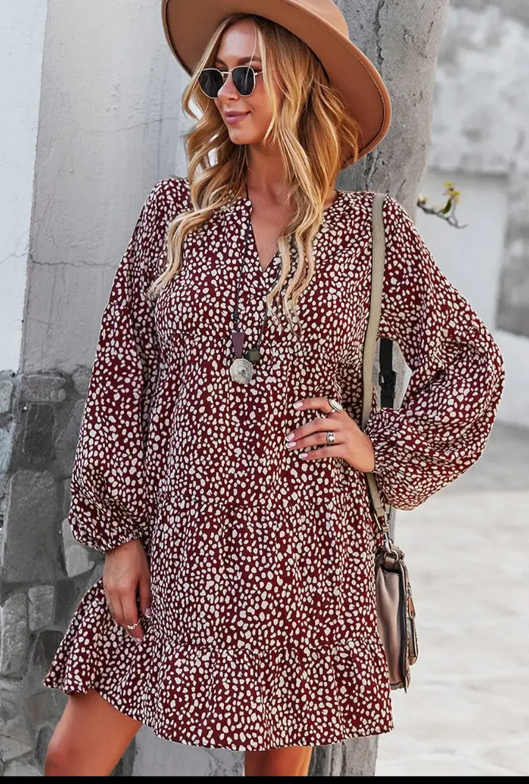 Dress - Merlot