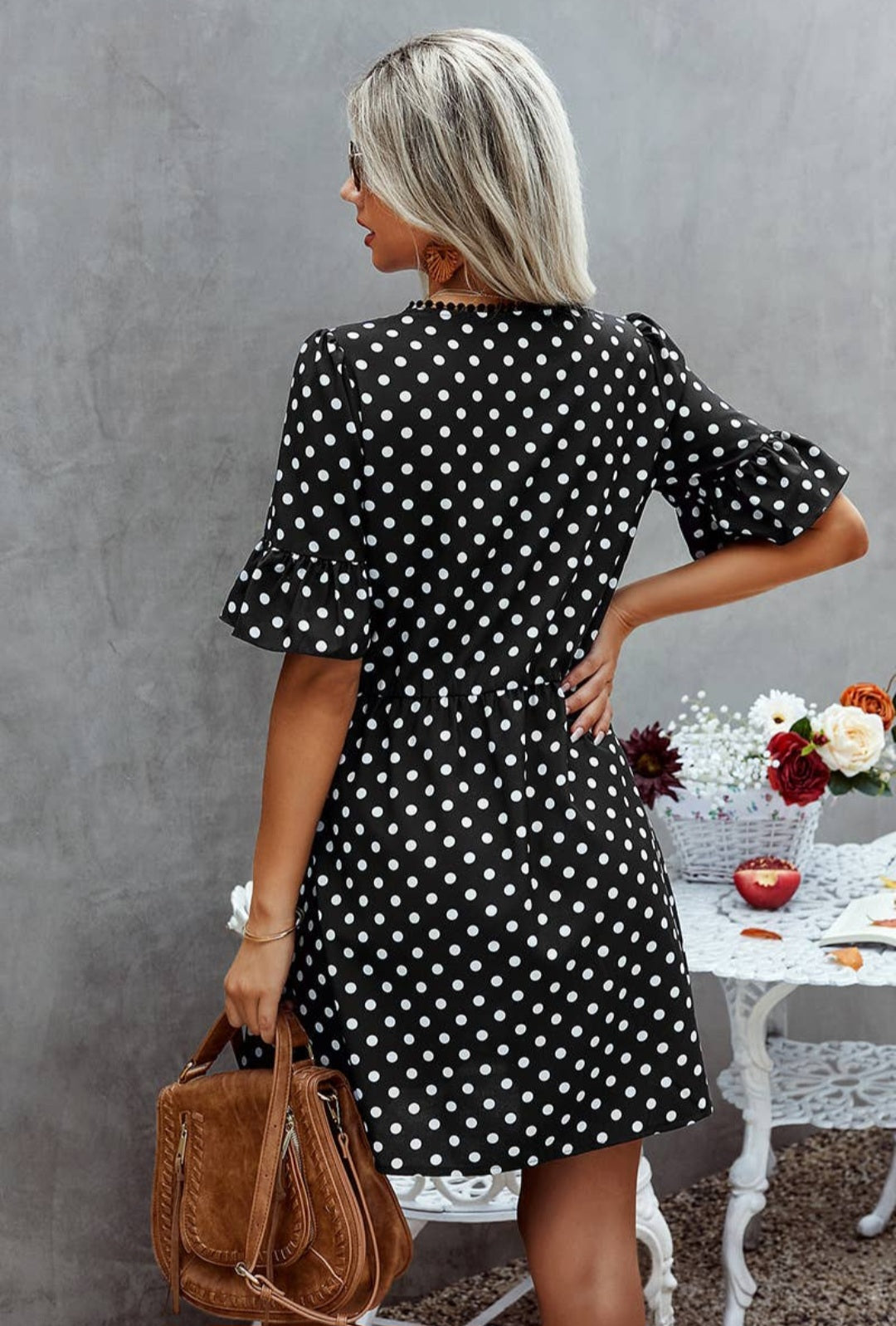 Dress- Baby Doll Polka Dots