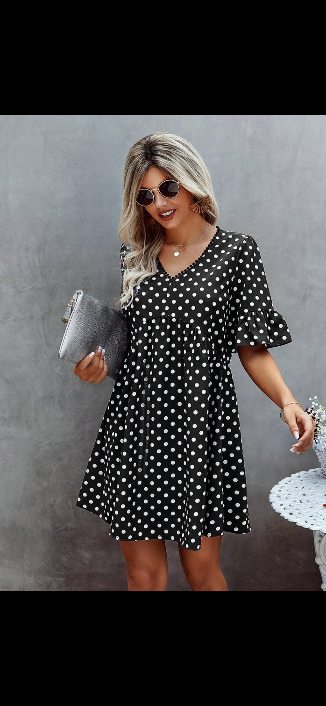 Dress- Baby Doll Polka Dots